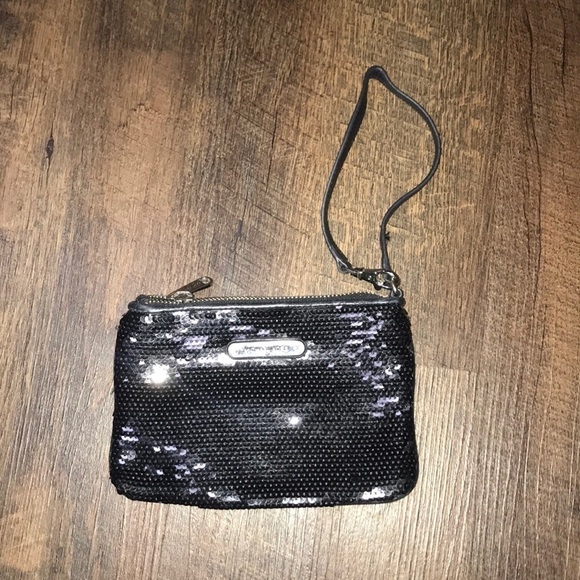 Michael Kors Sequins Leather Wristlet - Picture 1 of 10